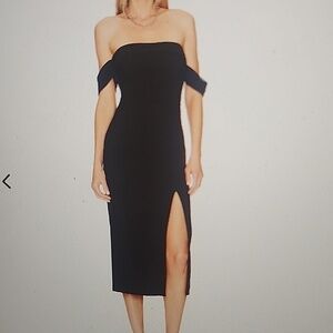 LIKELY MIDI PAZ BLACK DRESS SIZE 8